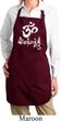 Ladies Yoga Apron OM Mani Padme Hum Full Length Apron with Pockets