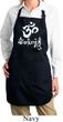 Ladies Yoga Apron OM Mani Padme Hum Full Length Apron with Pockets