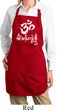 Ladies Yoga Apron OM Mani Padme Hum Full Length Apron with Pockets