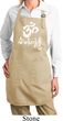 Ladies Yoga Apron OM Mani Padme Hum Full Length Apron with Pockets