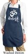 Ladies Yoga Apron OM Mani Padme Hum Full Length Apron with Pockets