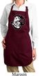 Ladies Yoga Apron Om Mashup Full Length Apron with Pockets