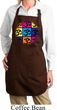 Ladies Yoga Apron Pop Art Om Full Length Apron with Pockets