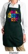 Ladies Yoga Apron Pop Art Om Full Length Apron with Pockets