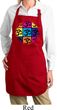 Ladies Yoga Apron Pop Art Om Full Length Apron with Pockets
