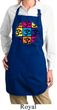 Ladies Yoga Apron Pop Art Om Full Length Apron with Pockets