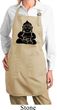 Ladies Yoga Apron Shadow Buddha Full Length Apron with Pockets