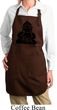 Ladies Yoga Apron Shadow Buddha Full Length Apron with Pockets