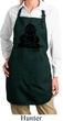 Ladies Yoga Apron Shadow Buddha Full Length Apron with Pockets