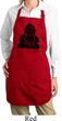 Ladies Yoga Apron Shadow Buddha Full Length Apron with Pockets