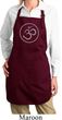 Ladies Yoga Apron Thin OM Full Length Apron with Pockets