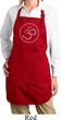 Ladies Yoga Apron Thin OM Full Length Apron with Pockets