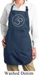 Ladies Yoga Apron Thin OM Full Length Apron with Pockets