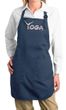 Ladies Yoga Apron Yoga Spelling Full Length Apron with Pockets