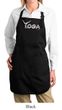 Ladies Yoga Apron Yoga Spelling Full Length Apron with Pockets