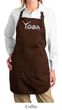 Ladies Yoga Apron Yoga Spelling Full Length Apron with Pockets