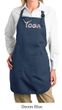 Ladies Yoga Apron Yoga Spelling Full Length Apron with Pockets