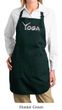 Ladies Yoga Apron Yoga Spelling Full Length Apron with Pockets