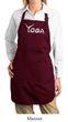 Ladies Yoga Apron Yoga Spelling Full Length Apron with Pockets