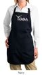 Ladies Yoga Apron Yoga Spelling Full Length Apron with Pockets