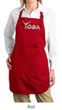 Ladies Yoga Apron Yoga Spelling Full Length Apron with Pockets