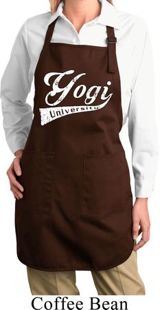 Ladies Yoga Apron Yogi University Full Length Apron with Pockets