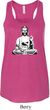 Ladies Yoga At Peace Buddha Flowy Racerback