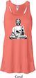Ladies Yoga At Peace Buddha Flowy Racerback