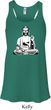 Ladies Yoga At Peace Buddha Flowy Racerback
