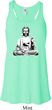Ladies Yoga At Peace Buddha Flowy Racerback