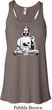 Ladies Yoga At Peace Buddha Flowy Racerback
