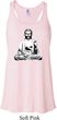 Ladies Yoga At Peace Buddha Flowy Racerback