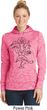 Ladies Yoga Black Sketch Ganesha Dry Wicking Hoodie