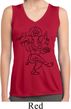 Ladies Yoga Black Sketch Ganesha Dry Wicking Sleeveless Shirt