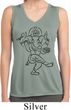 Ladies Yoga Black Sketch Ganesha Dry Wicking Sleeveless Shirt