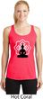 Ladies Yoga Buddha Lotus Pose Dry Wicking Racerback