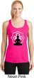 Ladies Yoga Buddha Lotus Pose Dry Wicking Racerback
