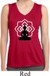 Ladies Yoga Buddha Lotus Pose Dry Wicking Sleeveless Shirt