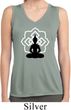 Ladies Yoga Buddha Lotus Pose Dry Wicking Sleeveless Shirt