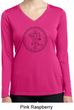 Ladies Yoga Circle Ganesha Black Print Dry Wicking Long Sleeve