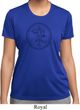 Ladies Yoga Circle Ganesha Black Print Moisture Wicking Shirt
