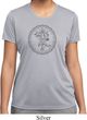 Ladies Yoga Circle Ganesha Black Print Moisture Wicking Shirt