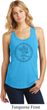 Ladies Yoga Circle Ganesha Black Print Racerback Tank Top