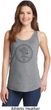 Ladies Yoga Circle Ganesha Black Print Tank Top