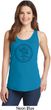 Ladies Yoga Circle Ganesha Black Print Tank Top