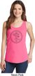 Ladies Yoga Circle Ganesha Black Print Tank Top