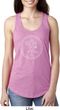 Ladies Yoga Circle Ganesha White Print Ideal Racerback