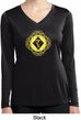 Ladies Yoga Diamond Manipura Dry Wicking Long Sleeve V-neck
