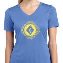 Ladies Yoga Diamond Manipura Moisture Wicking V-neck