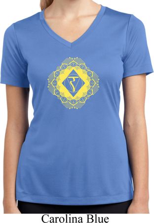 Ladies Yoga Diamond Manipura Moisture Wicking V-neck